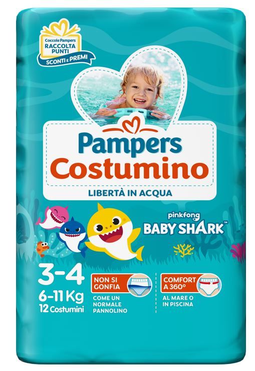 Farmahope  Pampers costume baby shark cp s3-4 12 pieces Online pharmacy