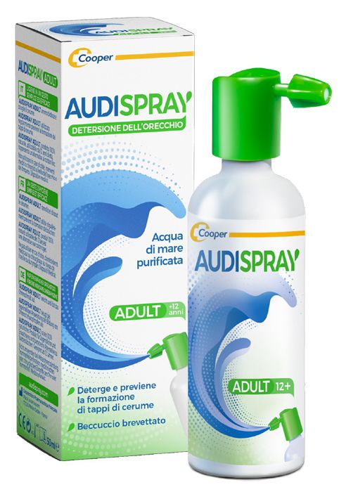 Farmahope  Audispray adulte solution d'eau de mer hypertonique spray sans  gaz nettoyage de l'oreille 50 ml Pharmacie en ligne
